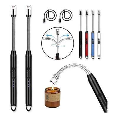 2pcs Encendedor Eléctrico, Electric Arc Candle Lighter Usb Recargableencendedor De Arco Eléctrico Con Cuello Flexible Para Velas De Luz, Estufas De Gas, Barbacoa De Campingturismo | MercadoLibre