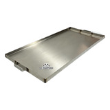 Comal/plancha Liso De Acero Inox  80x40 Cm Negocio