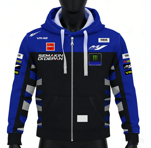 Chaleco De Cremallera Para Motos Yamaha De Motogp