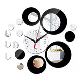 Reloj De Pared Espejo 3d Decoración Moderna Hogar Adhesivo 