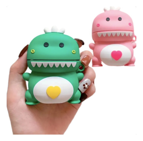 Funda Case Estuche Dinosaurio Para Auriculares AirPods 1 Y 2