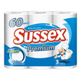 Rollo De Cocina Sussex Premium 3 Rollos X 60 Paños