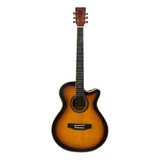 Guitarra Electroacustica Mc Cartney Qag40eq-sb-gs Sombreada