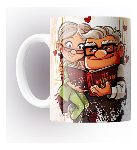 Taza De Café Up Disney Carl Y Ellie Frases 325ml