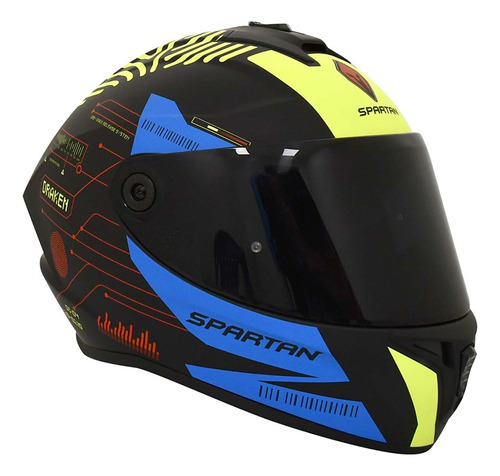 Casco Integral Spartan Fingerprint D3 Certificado Moto Ece