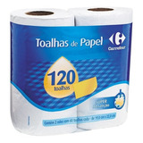 Papel Toalha Branco 2 Unidades Carrefour