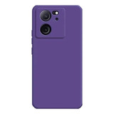Carcasa Funda Silicona Para Xiaomi 13t Color Violeta Oscuro