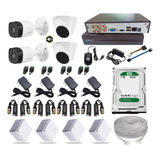 Kit Seguridad Cctv 4 Ch Dahua 1080p + 4 Cámaras Audio + D 1t