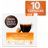 10 Capsulas Dolce Gusto Cafe Caseiro Intenso Lungo Brasil