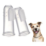 Set 5 Cepillos De Dientes Silicón Dedal P/ Perro O Mascota