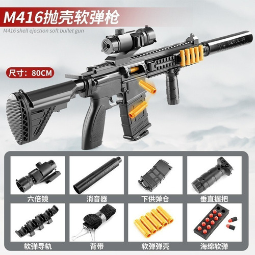 Nuevo Pistola De Juguete, 80 Cm Manual M416