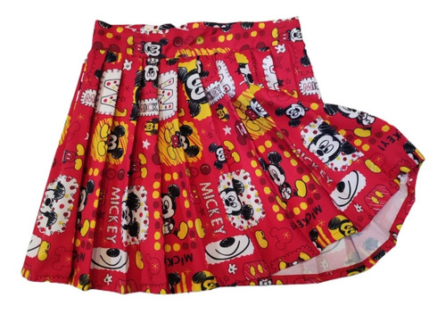 Pollera Tableada Mickey Mouse