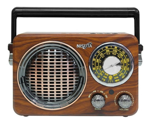 Radio Retro Am/fm Grande Vintage Bluetooth/mp3/aux Recargab 