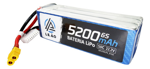 Bateria Lipo 5200mah 22.2v 6s 50c Automodelo Aeromodelo Rc