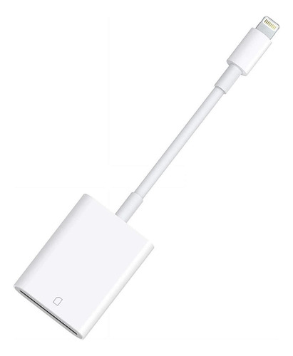 Adaptador Lightning Leitor Cartão Sd P/ iPhone X 6 7 8 iPad