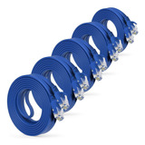 Cable Ethernet Cat6 De 10 Pies Paquete De 5 Cable De Re...