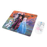 Kit Mouse Inlambrico Y Mouse Pad Frozen