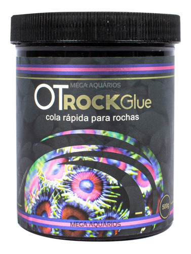 Como Colar Rocha Natural Aquário  Oceantech Rock Glue 500g