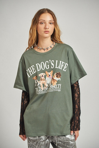 Remera Dogs De Algodon Mujer 47 Street