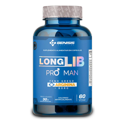 Feno Grego, Arginina E Boro Longlib Pro Man Concentrado Sabor Sem Sabor | MercadoLivre