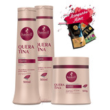 Kit Haskell Queratina Shampoo Condicionador Máscara 500g