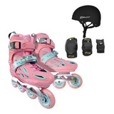 Patines Freeskate Urbano Ajustables Kxr Y Protecciones+casco