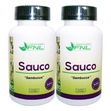 Sauco 120 Caps 2 Frascos Antioxidante Tos Gripe Asma Natural Sabor Neutro