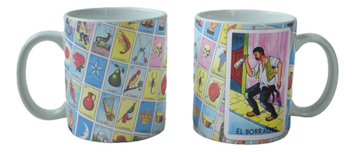 Taza De La Loteria  Personaje El Borracho