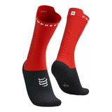 Calcetines Ciclismo Compressport Pro Racing V4.0 Bike Rojo X