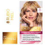 Tintura Creme Tono 8 Rubio Miel Excellence L'oréal Paris