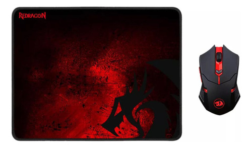 Pack Gamer Mouse 2,4 Ghz + Mouse Pad Redragon M601wl-ba - Ps