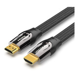 Cable Hdmi 2.0 Plano 3m Mallado Trenzado Cert 4k 3d Vention
