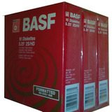 Caja De Diskettes Basf 5.25(5 1/4) Hd. Impecables.