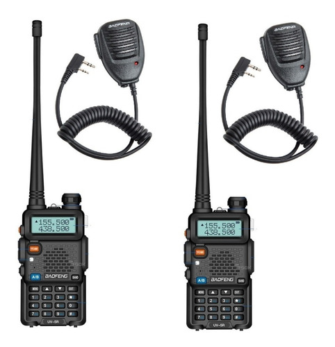 8w Dos Radios Baofeng Uv-5r + 2 Micros