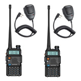 8w Dos Radios Baofeng Uv-5r + 2 Micros