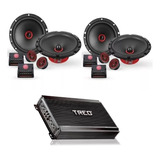 Paquete 4 Set De Medios Db Drive S165cv2+amplificador 4ch 