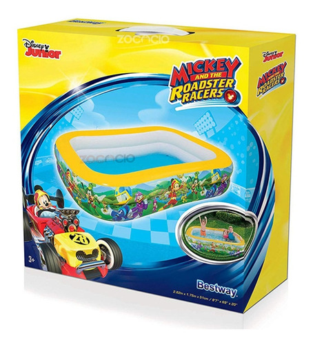Piscina Inflable Diseño Mickey Mouse 2.62mt Bestway 91008