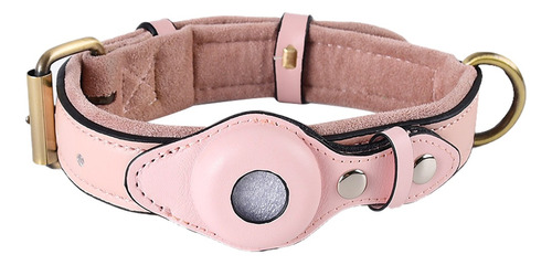 Collar Para Perro Gato Soporte Para Airtag De Cuero Premium