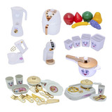 Kit Cozinha Princesa Air Fryer Fogão Cooktop Frutinhas 34pç