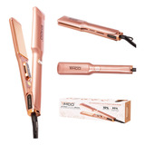 Plancha Alaciadora Profesional Titanio Control Keratin Timco Color Rosa