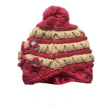 Gorro Botone Boina Dama Invierno Frio Haht-1072