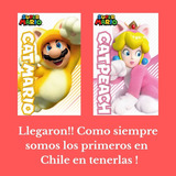 Peach Cat (gata) Y Mario Cat (gato)tarjetas Amiibo 