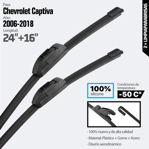 Limpiaparabrisas Para Chevrolet Cruze Malibu Silverado Sonic