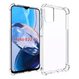 Funda Antishock Tpu Para Motorola E22 E22i + Vidrio Full