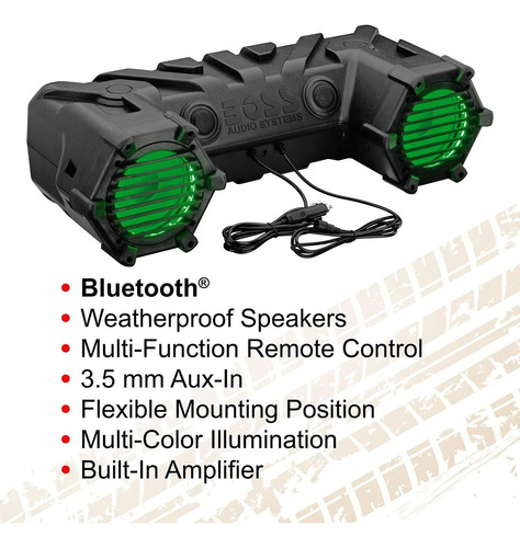 Boss Audio - Sistema De Sonido Bluetooth Atv30brgb, Amplific