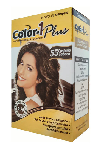 Tinte Color1 Plus 55 Castaño Ta - g a $1929