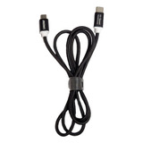 Cable De Datos Usb Type C A Microusb 1mts Color Negro