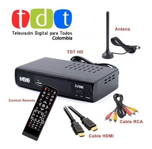 Tdt Decodificador Foxtec Receptor Tv Digital Dvb Hdmi Antena