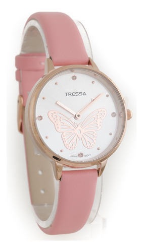 Reloj De Mujer Tressa Malla Cuero. Megatime