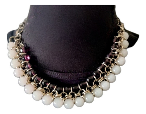 Collar Mujer . Two By Two. Chainmaille Perlas .ver Video